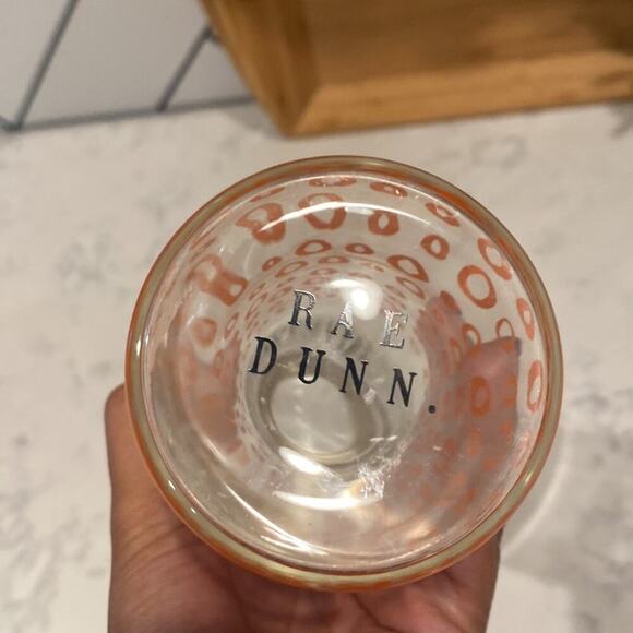 Rae Dunn BREATHE Glass Water Bottle 22oz Bamboo Lid Beaded Loop environmentally - Picture 5 of 6